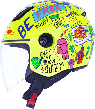 CAPACETE NORISK ORION FREE YELLOW BLUE N-61