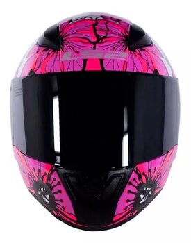 Capacete Ls2 ff353 Poppies White Pink